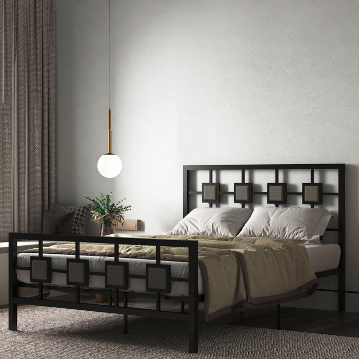 Ebern Designs Tyshell Metal Storage Bed Wayfair Canada